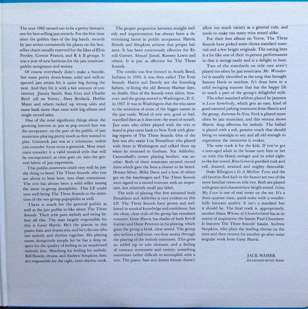 The Three Sounds - Blue Genes (Vinyl, LP, Album, Reissue) Very Good Plus (VG+) / Very Good Plus (VG+)