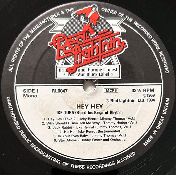 Ike Turner's Kings Of Rhythm - Hey Hey (2xVinyl, LP, Compilation, Mono) Very Good Plus (VG+) / Good Plus (G+)