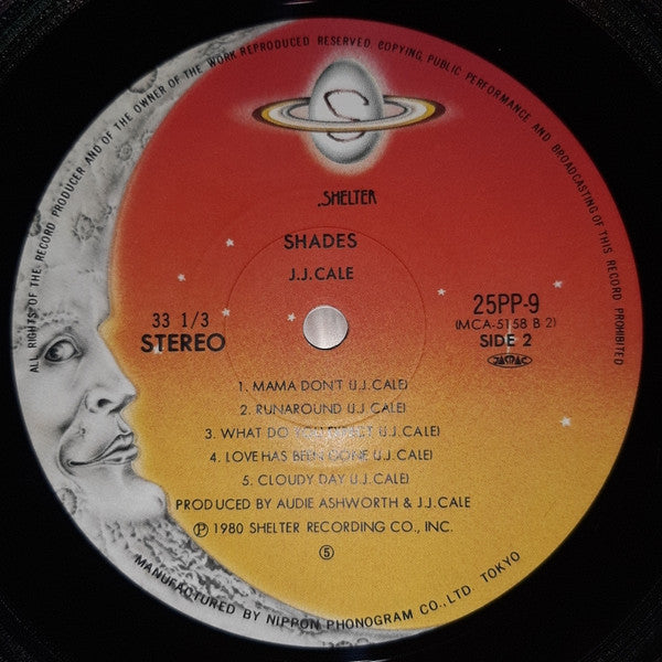 J.J. Cale - Shades (Vinyl, LP, Album) Near Mint (NM or M-) / Very Good (VG)