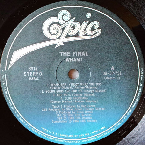 Wham! - The Final (2xVinyl, LP, Compilation, Stereo) Very Good Plus (VG+) / Very Good Plus (VG+)