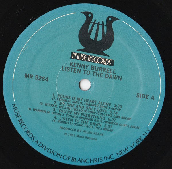 Kenny Burrell - Listen To The Dawn (Vinyl, LP, Album) Good Plus (G+) / Very Good (VG)