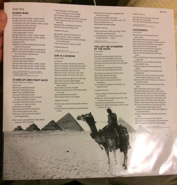 Jimmy Cliff - Give Thankx (Vinyl, LP, Album) Very Good Plus (VG+) / Very Good Plus (VG+)