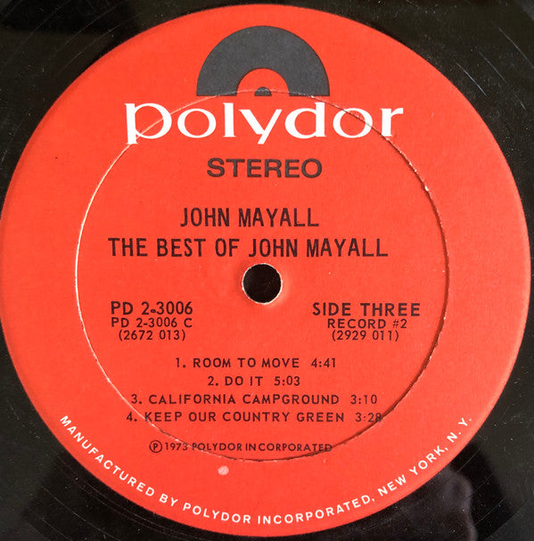 John Mayall - The Best Of John Mayall (2xVinyl, LP, Compilation) Good Plus (G+) / Good Plus (G+)