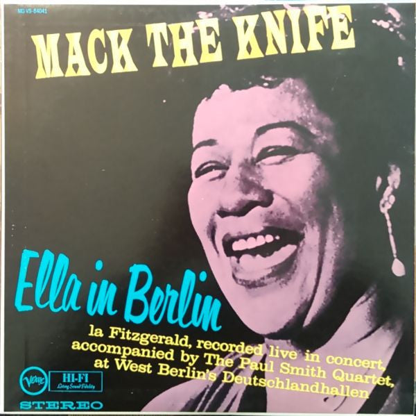 Ella Fitzgerald - Mack The Knife - Ella In Berlin (Vinyl, LP, Album, Limited Edition, Reissue, Remastered, Stereo) Very Good Plus (VG+) / Near Mint (NM or M-)