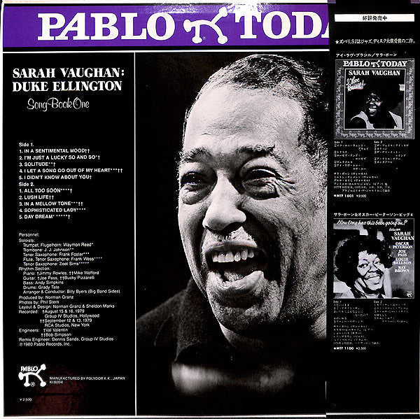 Sarah Vaughan - Duke Ellington Book One (Vinyl, LP, Album) Very Good Plus (VG+) / Very Good Plus (VG+)