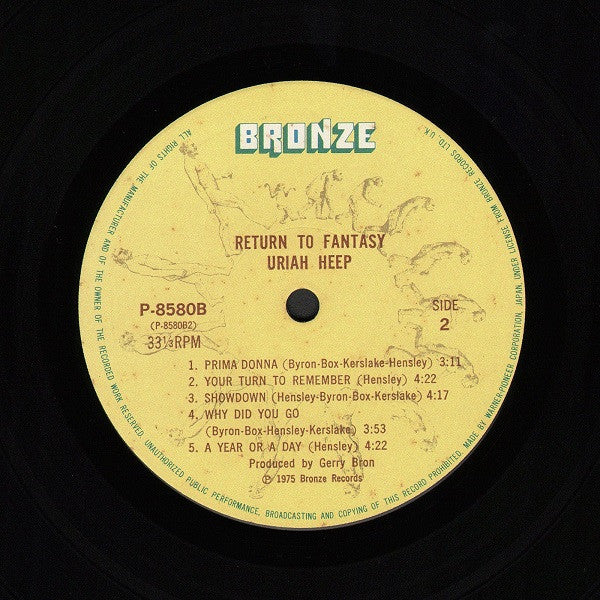Uriah Heep - Return To Fantasy (Vinyl, LP, Album)