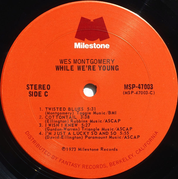 Wes Montgomery - While We're Young (2xVinyl, LP, Album, Compilation) Very Good Plus (VG+) / Very Good (VG)