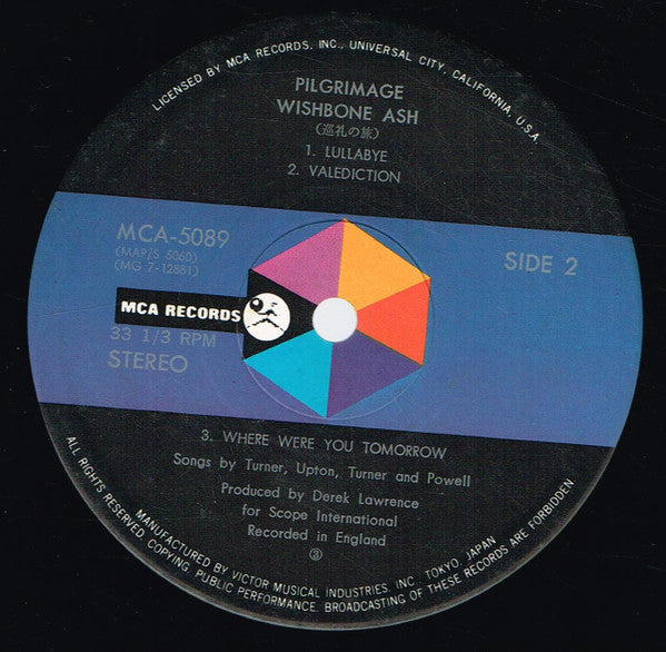 Wishbone Ash - Pilgrimage (Vinyl, LP, Album, Repress) Very Good Plus (VG+) / Very Good Plus (VG+)