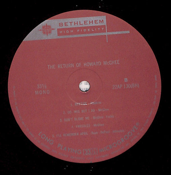 Howard McGhee - The Return Of Howard McGhee (Vinyl, LP, Album, Reissue, Mono) Very Good (VG) / Very Good Plus (VG+)
