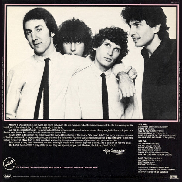 The Knack (3) - ...But The Little Girls Understand (Vinyl, LP, Album, Stereo) Very Good Plus (VG+) / Very Good (VG)