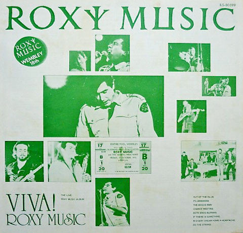 Roxy Music - Viva! Roxy Music - The Live Roxy Music Album (Vinyl, LP, Album) Very Good (VG) / Very Good (VG)