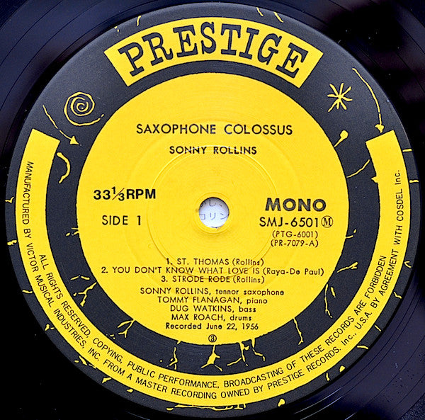 Sonny Rollins - Saxophone Colossus = サキソフォン・コロッサス (Vinyl, LP, Album...