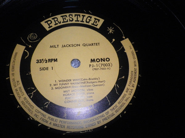 Milt Jackson - Milt Jackson Quartet (Vinyl, LP, Album, Reissue, Mono)