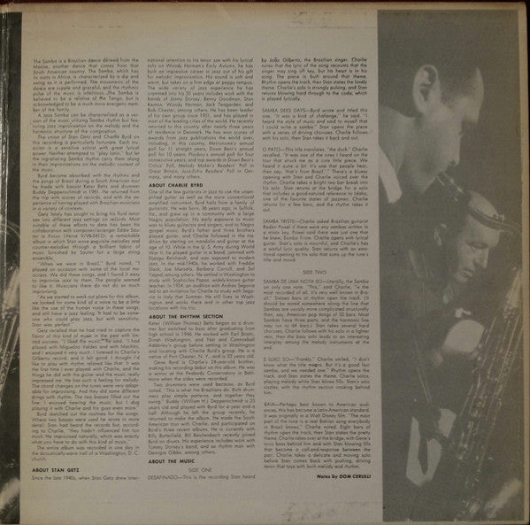 Stan Getz - Jazz Samba (Vinyl, LP, Album, Reissue, Stereo) Good Plus (G+) / Very Good (VG)
