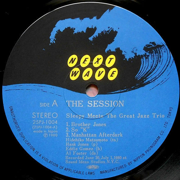 Hidehiko Matsumoto - The Session / Sleepy Meets The Great Jazz Trio...