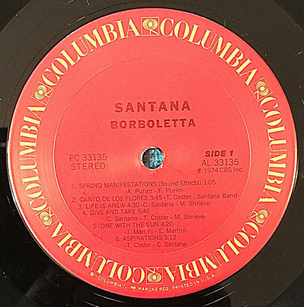 Santana - Borboletta (Vinyl, LP, Album)