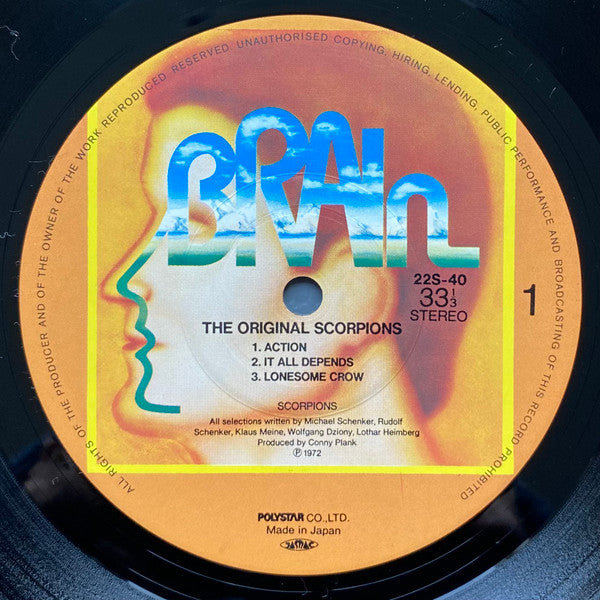 Scorpions - The Original Scorpions (Vinyl, LP, Album, Reissue) Near Mint (NM or M-) / Very Good Plus (VG+)