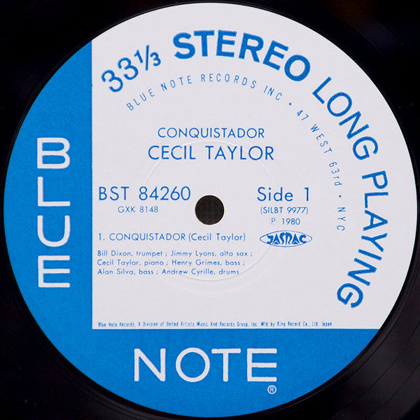 Cecil Taylor - Conquistador! (Vinyl, LP, Album, Stereo, Reissue) Near Mint (NM or M-) / Very Good Plus (VG+)