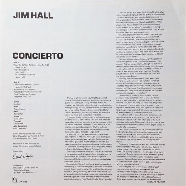 Jim Hall - Concierto = アランフェス協奏曲 (Vinyl, Album, LP, Limited Edition...