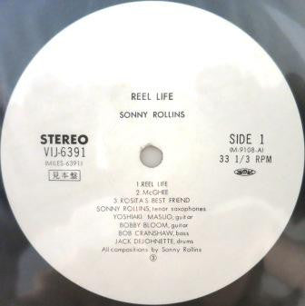 Sonny Rollins - Reel Life (Vinyl, LP, Album, Promo) Very Good Plus (VG+) / Very Good Plus (VG+)