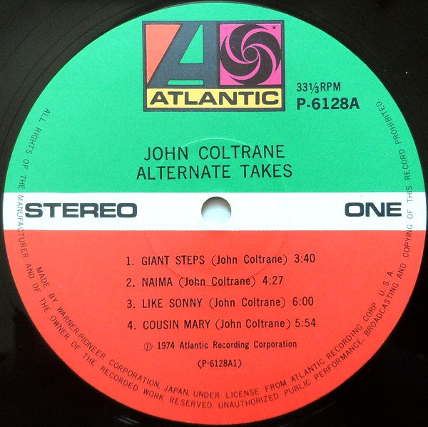 John Coltrane - Alternate Takes (Vinyl, LP, Album)