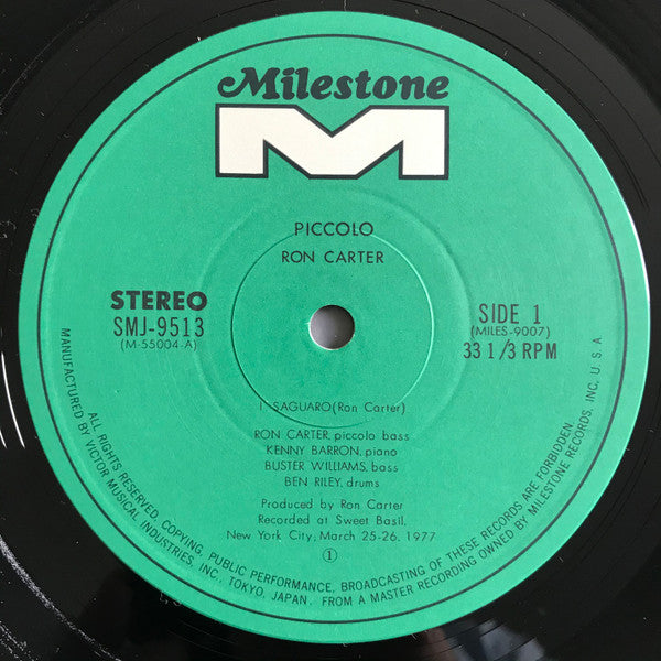 Ron Carter Quartet - Piccolo (2xVinyl, LP, Album, Stereo) Near Mint (NM or M-) / Very Good Plus (VG+)
