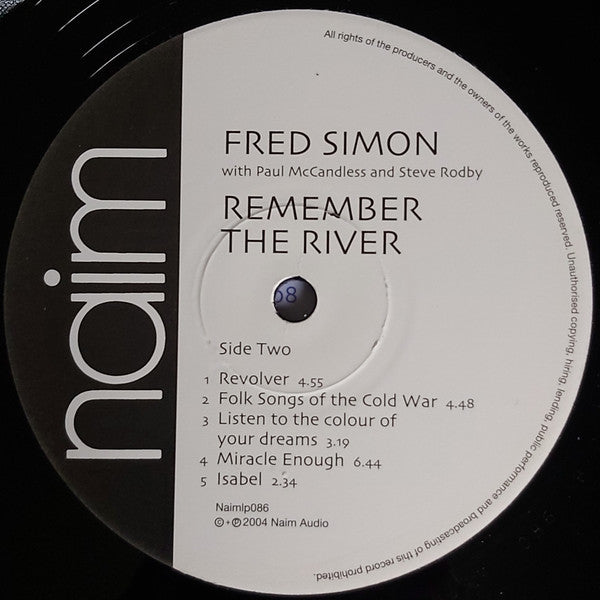 Fred Simon (3) - Remember The River (Vinyl, LP, Album) Very Good (VG) / Very Good Plus (VG+)