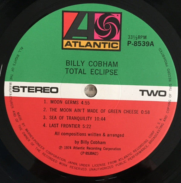 Billy Cobham - Total Eclipse (Vinyl, LP, Album, Stereo)