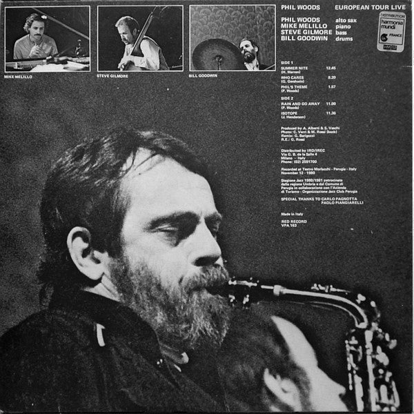 Phil Woods - European Tour Live (Vinyl, LP, Album) Very Good (VG) / Good Plus (G+)