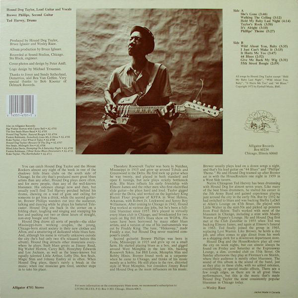 Hound Dog Taylor & The House Rockers - Hound Dog Taylor And The HouseRockers (Vinyl, LP, Album, Reissue) Very Good Plus (VG+) / Very Good Plus (VG+)