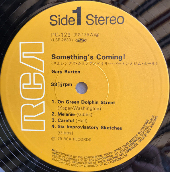 Gary Burton - Something's Coming! (Vinyl, LP, Album, Limited Editio...