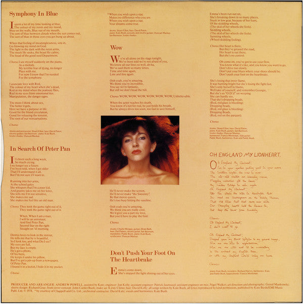 Kate Bush - Lionheart (Vinyl, LP, Album, Stereo) Very Good Plus (VG+) / Very Good Plus (VG+)