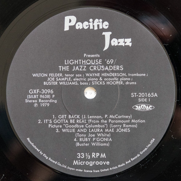 The Crusaders - Lighthouse '69 (Vinyl, LP, Album, Stereo, Reissue) Very Good (VG) / Very Good (VG)