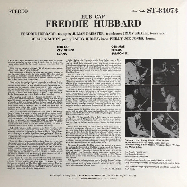 Freddie Hubbard - Hub Cap (Vinyl, LP, Album, Limited Edition, Reiss...