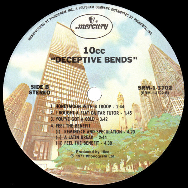 10cc - Deceptive Bends (Vinyl, LP, Album, Stereo) Very Good (VG) / Good Plus (G+)