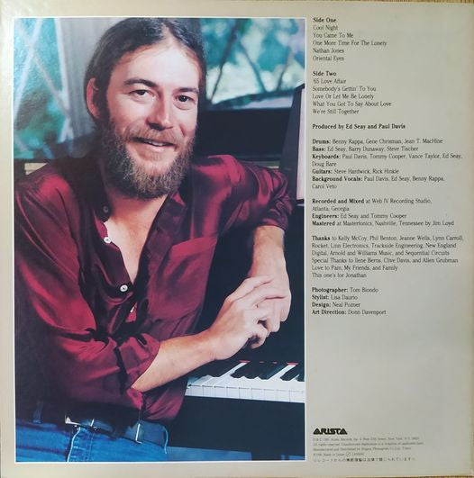 Paul Davis (3) - Cool Night (Vinyl, LP, Album, Stereo)