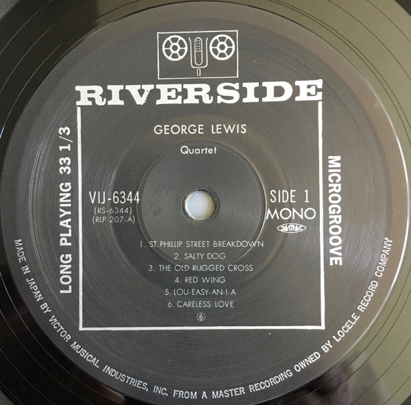 George Lewis (2) - Jazz In The Classic New Orleans Tradition (Vinyl, LP, Album, Reissue, Mono) Very Good Plus (VG+) / Very Good (VG)