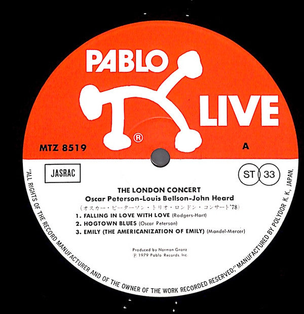 Oscar Peterson - The London Concert (2xVinyl, LP, Album) Near Mint (NM or M-) / Very Good Plus (VG+)