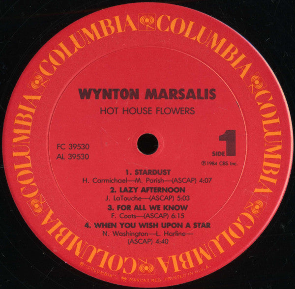 Wynton Marsalis - Hot House Flowers (Vinyl, LP, Album)