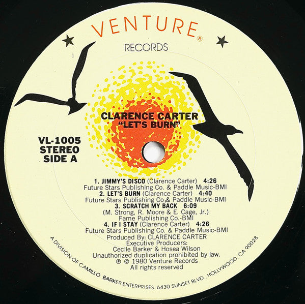 Clarence Carter - Let's Burn (Vinyl, LP, Album) Good Plus (G+) / Very Good (VG)