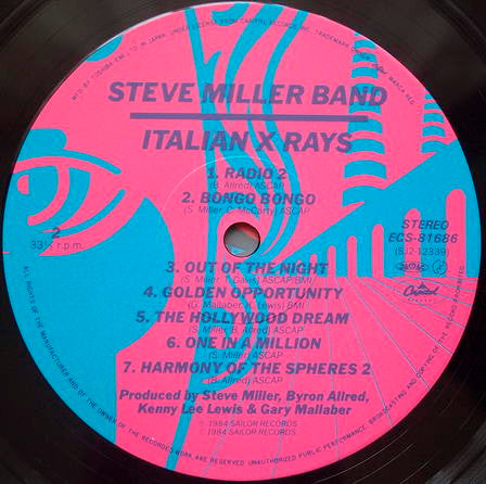Steve Miller Band - Italian X Rays (Vinyl, LP, Album) Very Good (VG) / Very Good Plus (VG+)