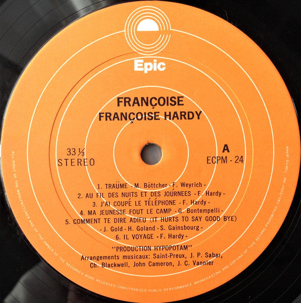 Françoise Hardy - Françoise (Vinyl, LP, Compilation)