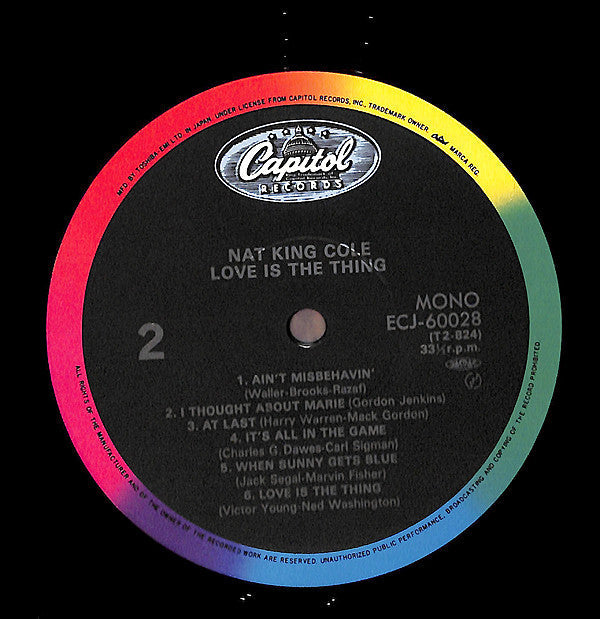 Nat King Cole - Love Is The Thing (Vinyl, LP, Album, Reissue, Mono) Very Good Plus (VG+) / Very Good Plus (VG+)