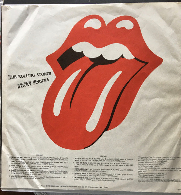 The Rolling Stones - Sticky Fingers (Vinyl, LP, Album, Stereo) Very Good (VG) / Good Plus (G+)