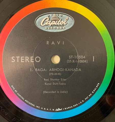 Ravi Shankar - Ravi (Vinyl, LP, Stereo) Very Good (VG) / Very Good (VG)