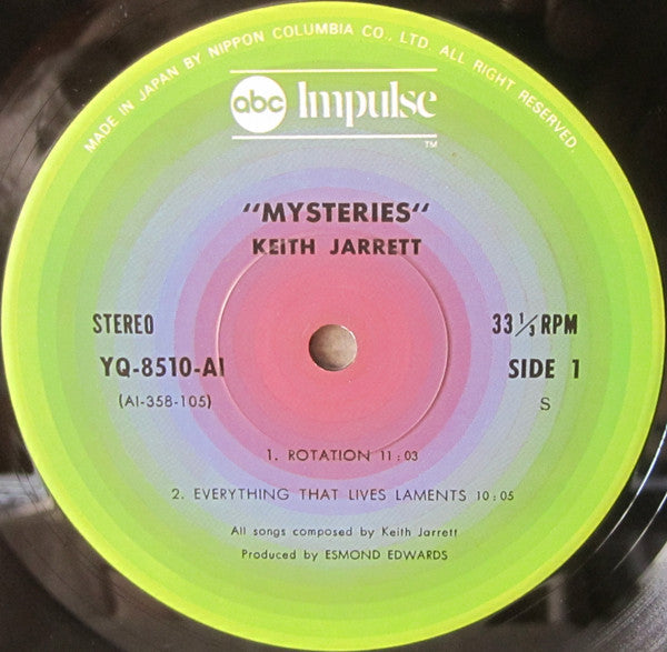 Keith Jarrett - Mysteries (Vinyl, LP, Album, Stereo)