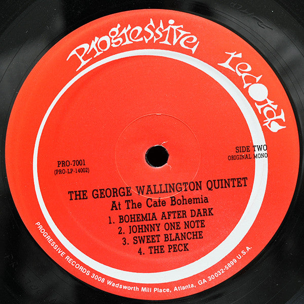 George Wallington Quintet - The George Wallington Quintet At The Cafe Bohemia (Vinyl, LP, Album, Reissue, Mono) Very Good (VG) / Very Good (VG)