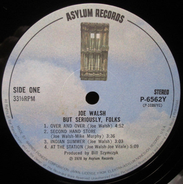 Joe Walsh - "But Seriously, Folks..." (Vinyl, LP, Album, Reissue)