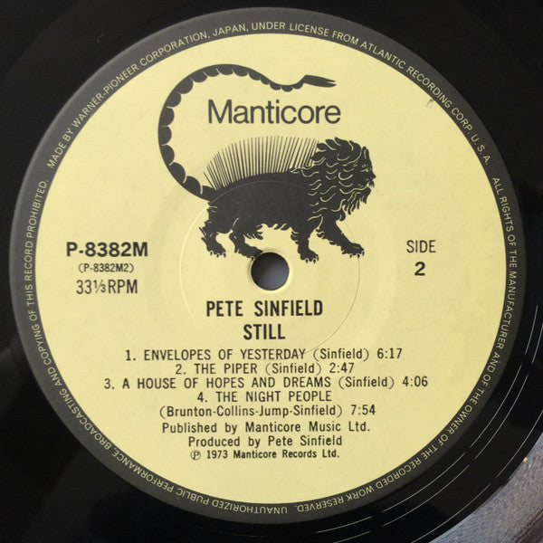 Peter Sinfield - Still (Vinyl, LP, Album)