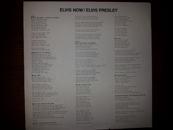 Elvis Presley - Elvis Now (Vinyl, LP, Album, Reissue) Very Good (VG) / Good Plus (G+)